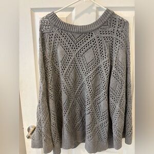 Torrid Gray  Diamond Knit Sweater